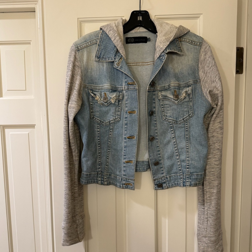 Denim jacket hoodie